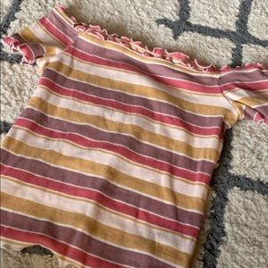 Off the shoulder ruffle top